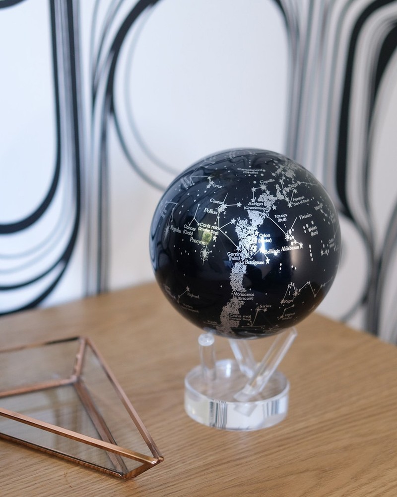MOVA 4.5" Constellations Rotating Globe – Solar-Powered Star Map Desk Gift