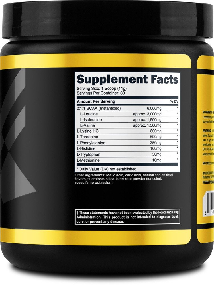 PrimaForce EAA Powder 30 Servings (Watermelon) - Essential Amino Acids