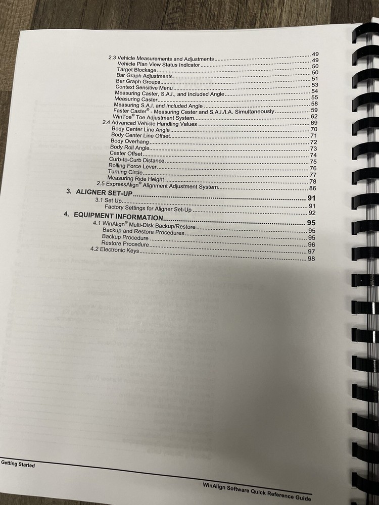 Hunter Engineering WinAlign Alignment Software Version 10 Manual