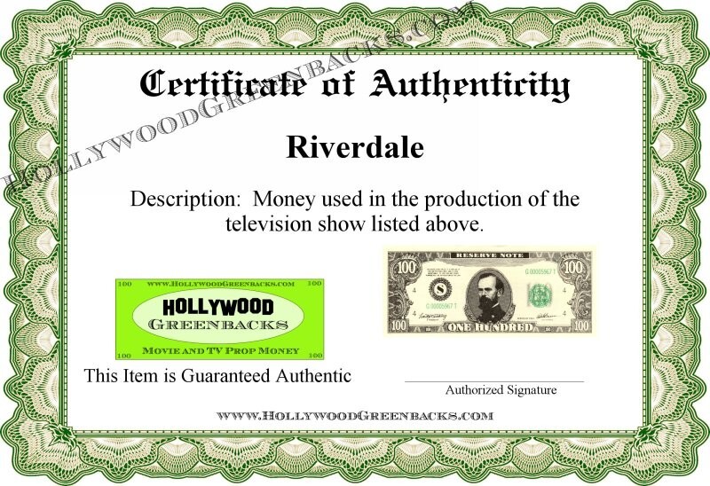 Riverdale - 100 Prop Bill