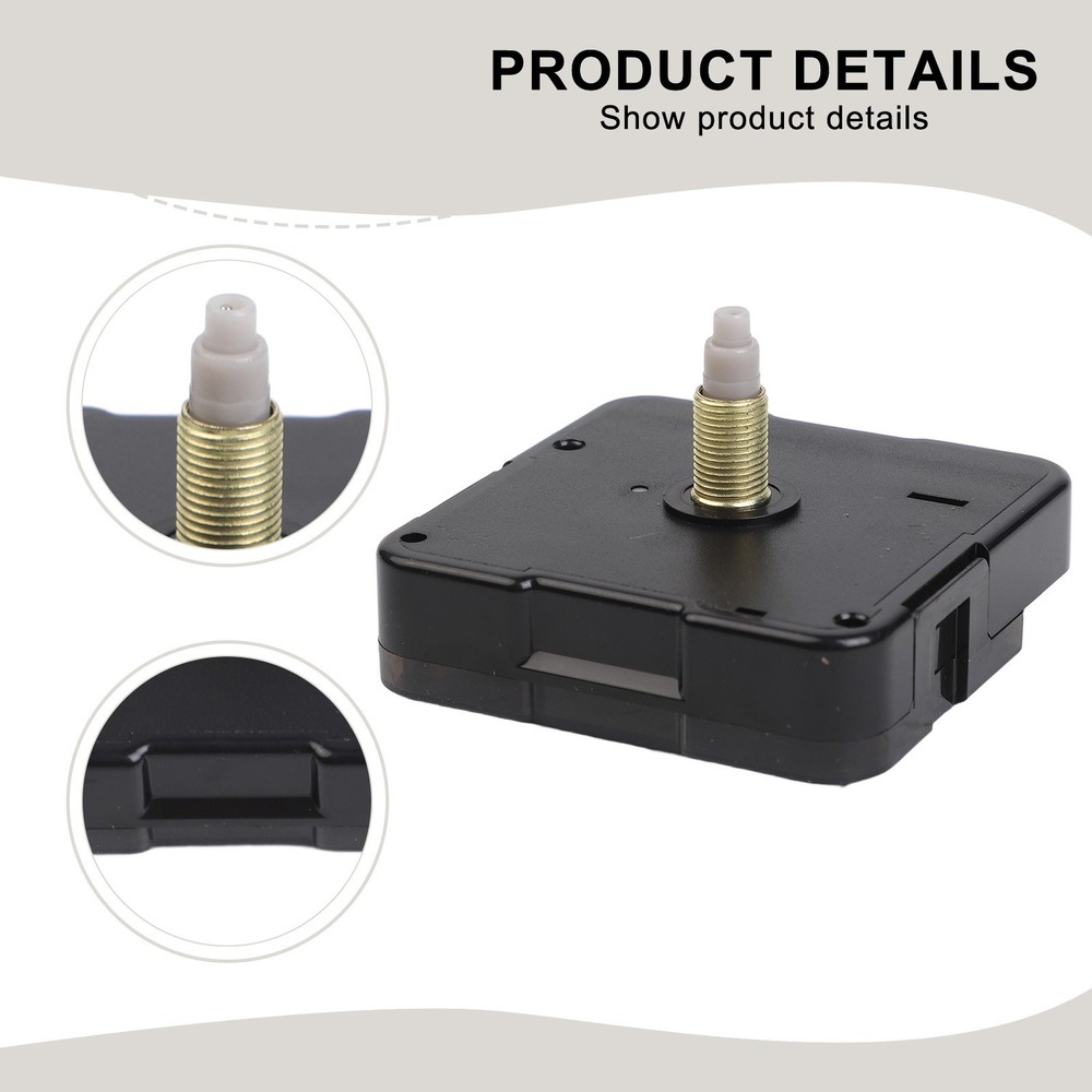 For DIY Silent Quartz Clock Movement with Precise Timekeeping and Easy Install
