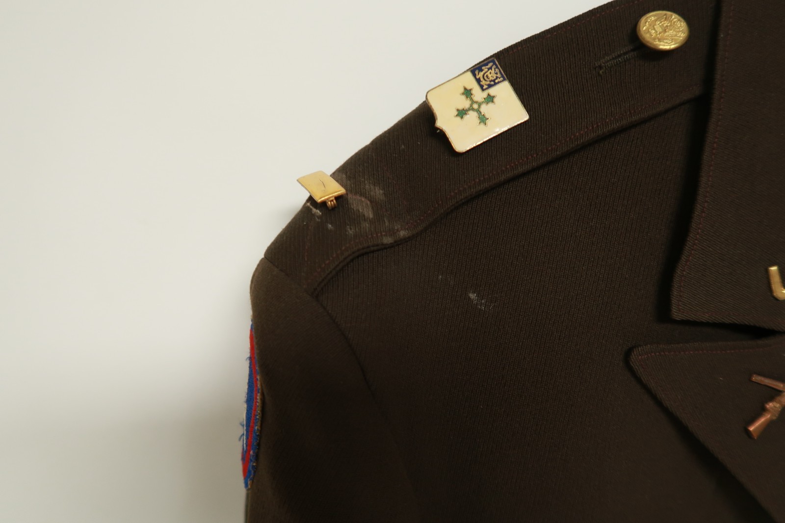 World War II Era Officer's Jacket Coat Army Infantry Service Ribbons Tunic