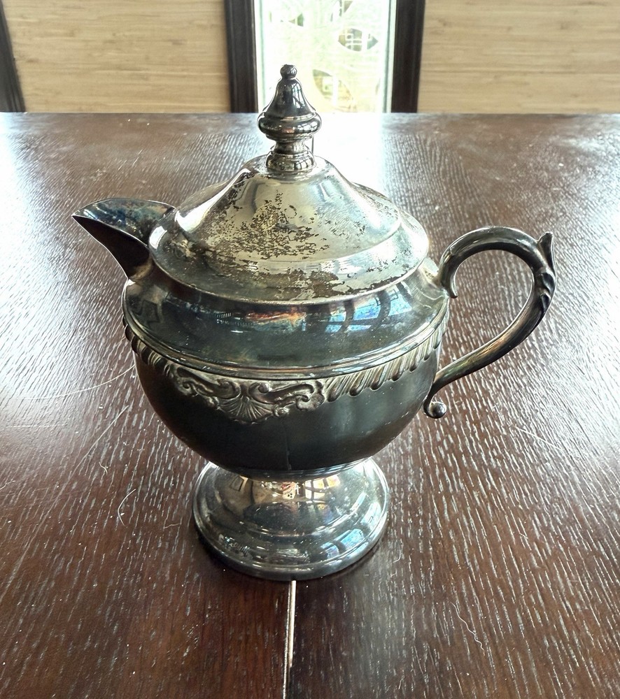 Vintage Four Piece Coffee Set - Silver Plated Over Copper