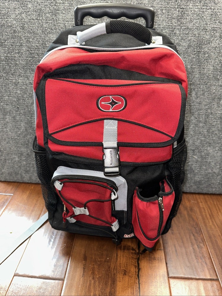 Eastsport Travel Backpack Rolling Two Wheeled Telescopic Handle