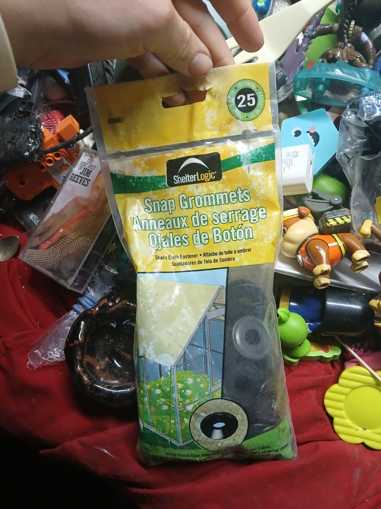 ShelterLogic Snap Grommet kit designed for securing shade cloth, tarps, X25