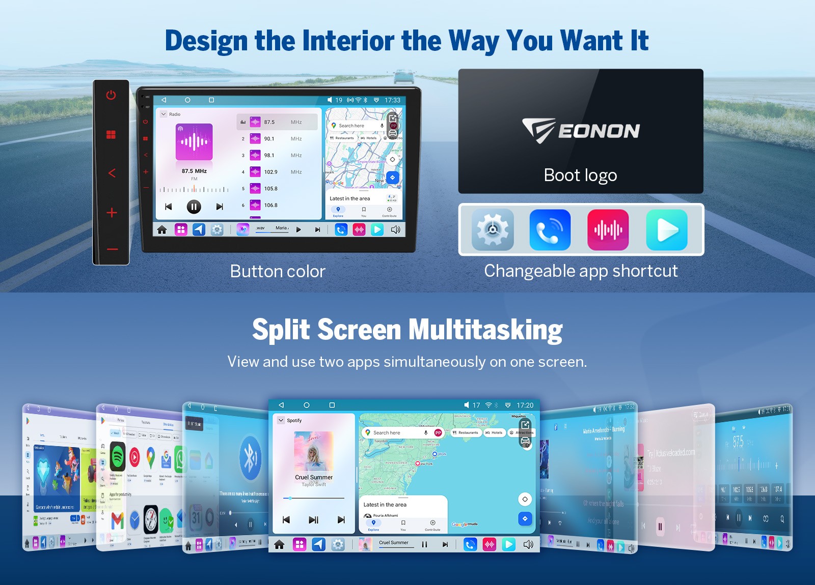 CAM+DVR+FDF1X7S Android 14 6+64 9" Car Stereo GPS HeadUnit CarPlay For Ford F150