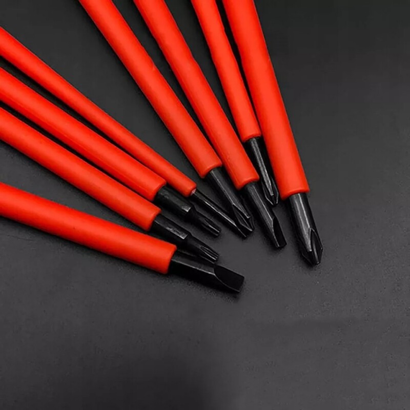10-in-1 Electrician Insulated Screwdriver Set Magnetic Tip Slotted Phillips Tool