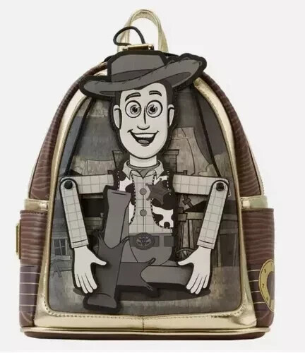 Loungefly Disney PIXAR Toy Story Woody Puppet Mini Backpack Toy Story NEW