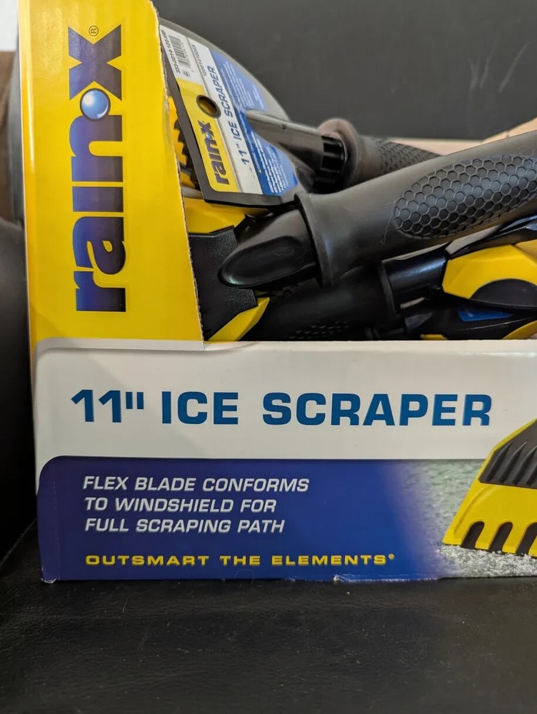 Rain-X 11" Ice Scraper with Flex Blade – Windshield Snow & Ice Removal Tool