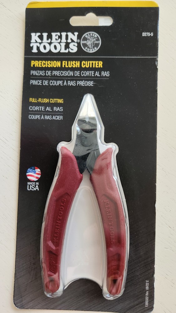 New Klein Tools D275-5 Precision Flush Cutter 5 Inch