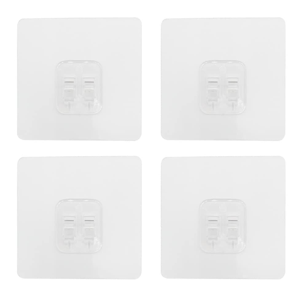 Alamic 4 Pack Shower Caddy Adhesive Sticker Hook Mount for Shower Caddy Baske...