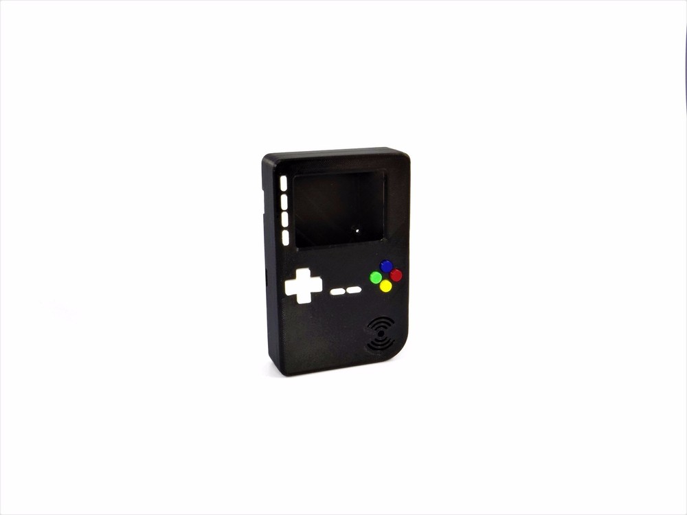PiGRRL 2 BLACK Game Boy Case with Buttons & Screws for Raspberry Pi 2/3