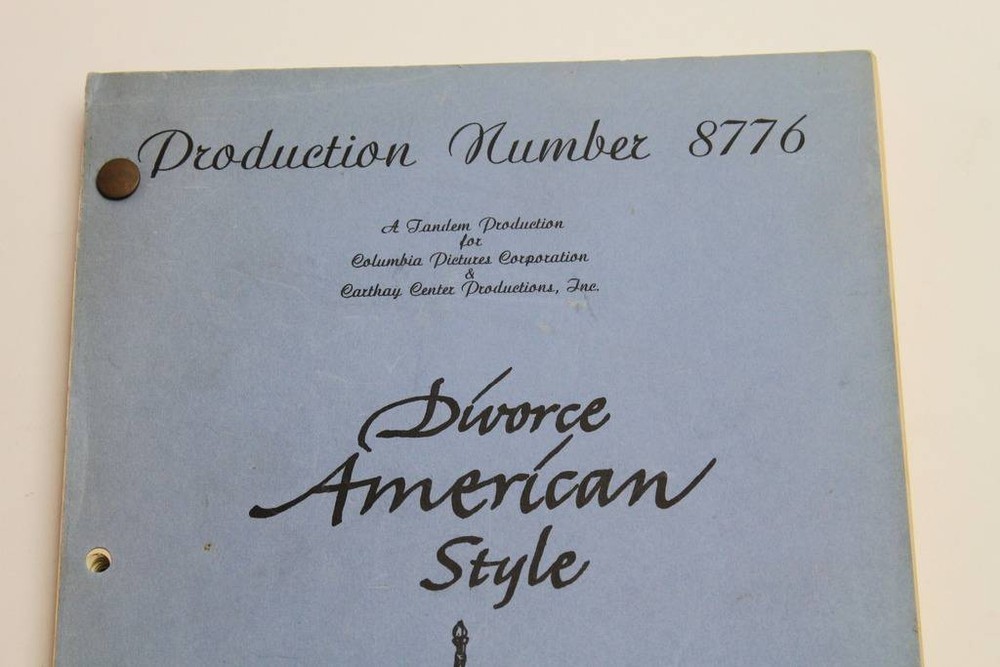 DIVORCE AMERICAN STYLE / Norman Lear 1966 Screenplay, Dick Van Dyke