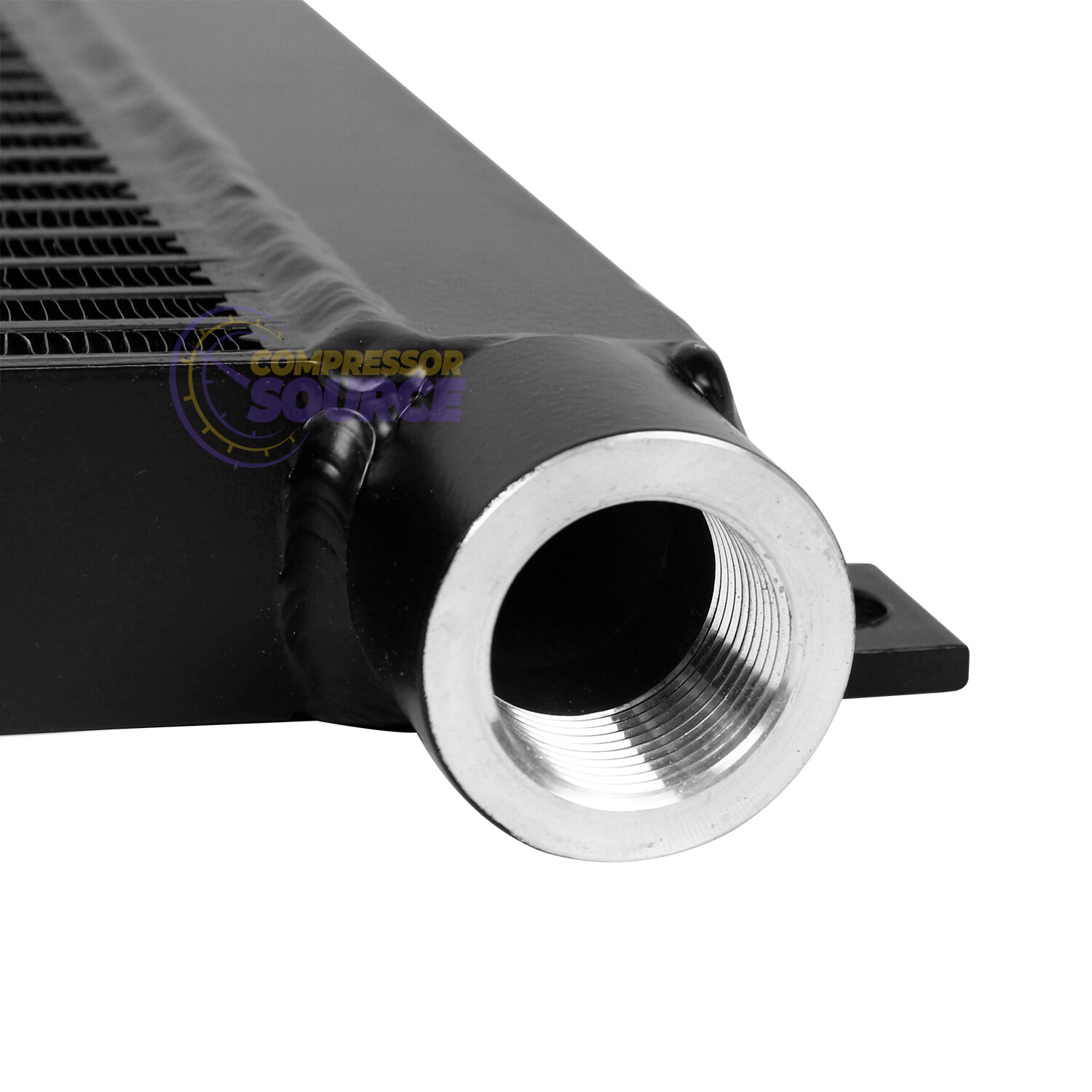 Belt Guard Aftercooler for 15 Horse Power Motor 1 Inch Female NPT Fittings Black