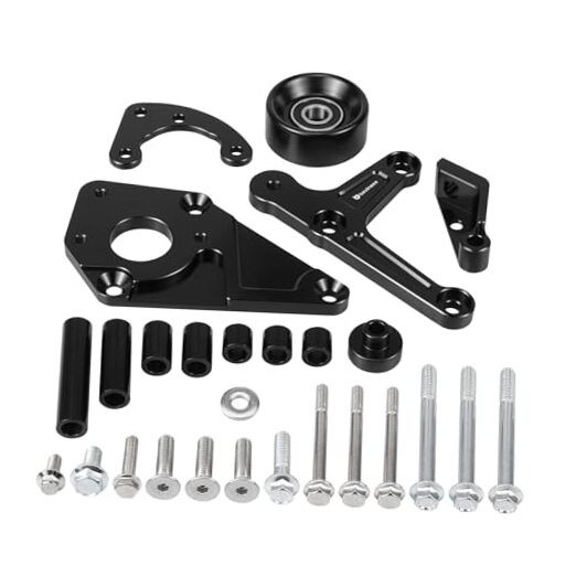 Low Mount Alternator and Power Steering Bracket Kit Compatible with LS1