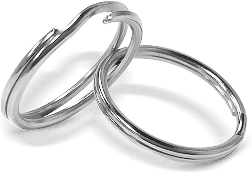 100 Pcs Split Ring, Small Key Rings Bulk Split Keychain Rings DIY Craft Metal...