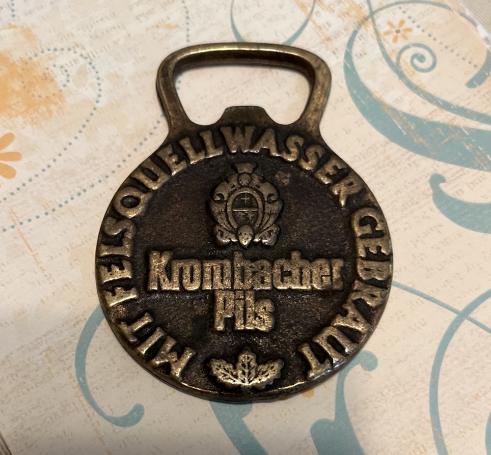 Krombacher pils bottle opener germany
