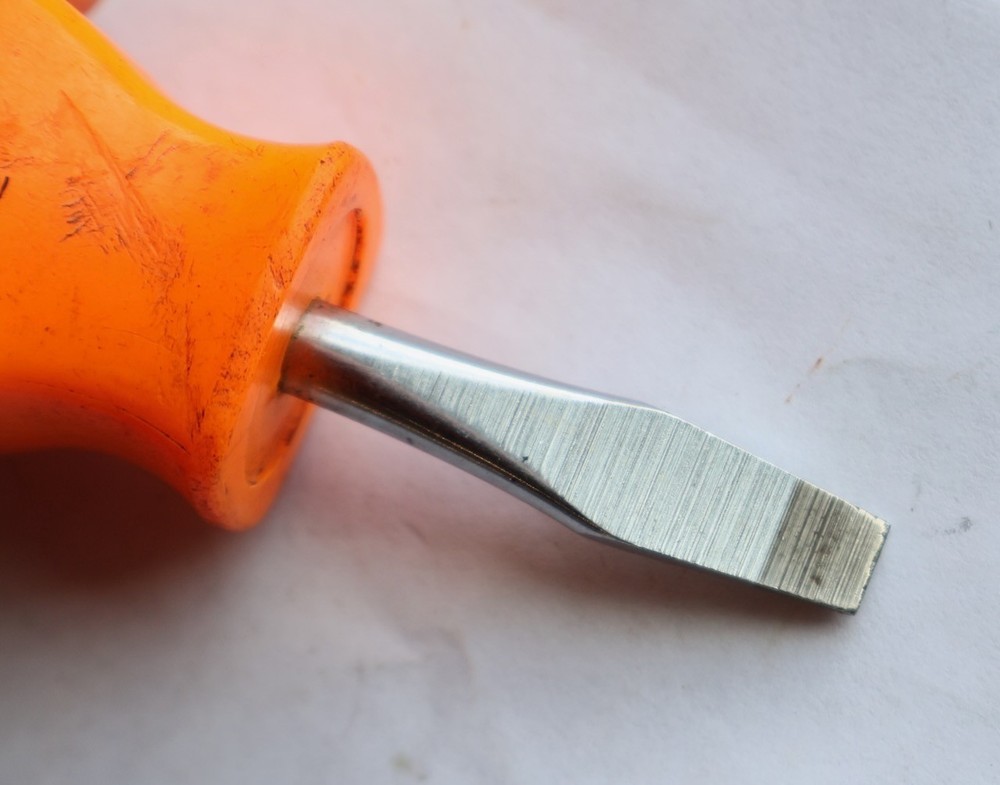 3.25" Snap-on SSD1 Stubby Screwdriver w Orange Plastic Handle / Mt Top Tools