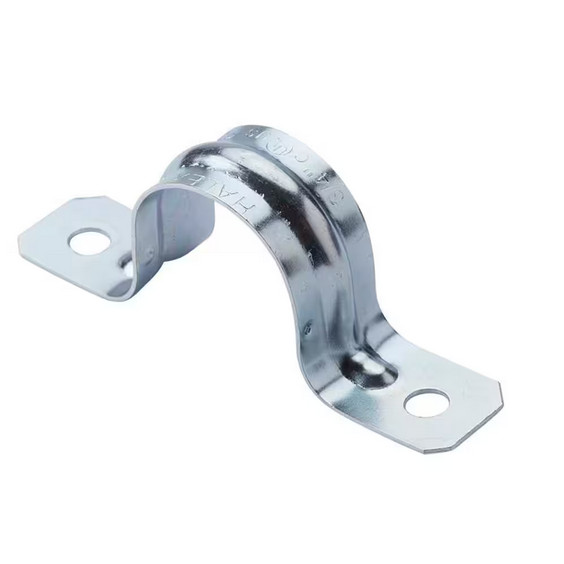 ½″ Galvanized 2‑Hole Pipe Hanger Strap 10‑Pack – Heavy‑Duty Steel