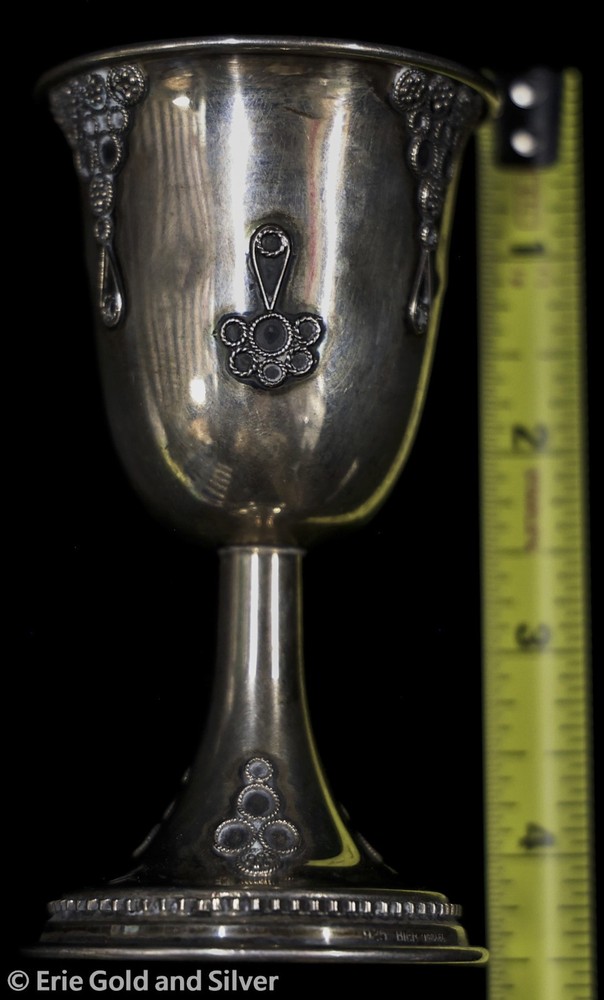 Bier Israel Sterling Silver Kiddush Cup