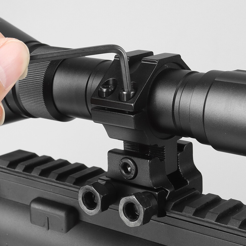 2Pcs Precision Adjustable Height Dovetail Scope Rings 25.4mm/30mm Base Mount