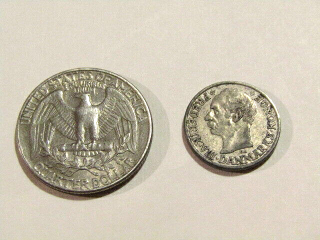 Denmark 1911 25 Ore Silver Coin