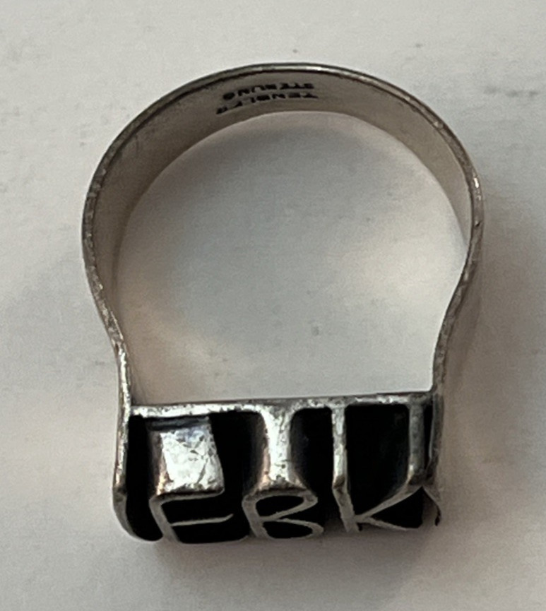 TENDLER Sterling Ring Bill Tendler Creation Initials