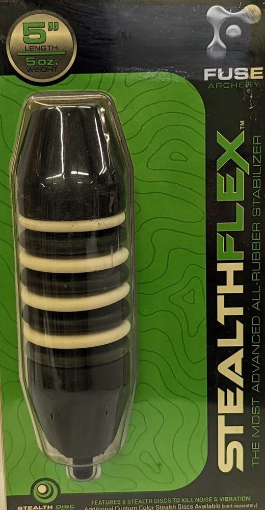 Fuse Archery 5" Stealth Flex Stabilizer - White