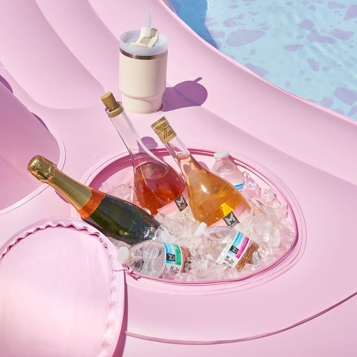 Member's Mark Oversized Inflatable Sofa Pool , Pink