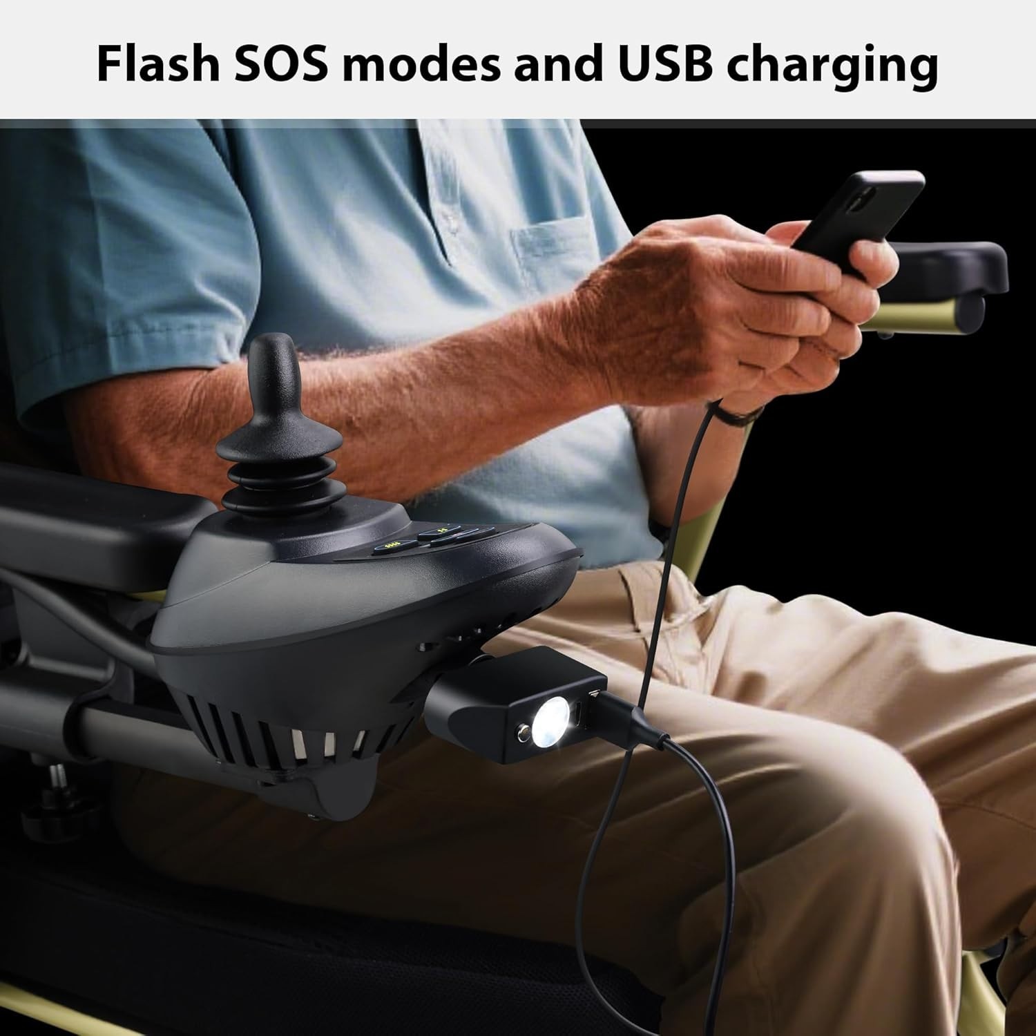 Electric Wheelchair Led Light Power Wheelchair Accessories,3 Pin XLR Head Light