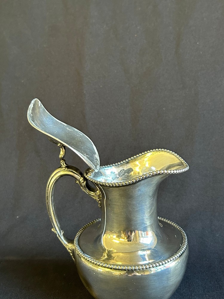 Superior Silver Co. Quadruple Plate Syrup Pitcher
