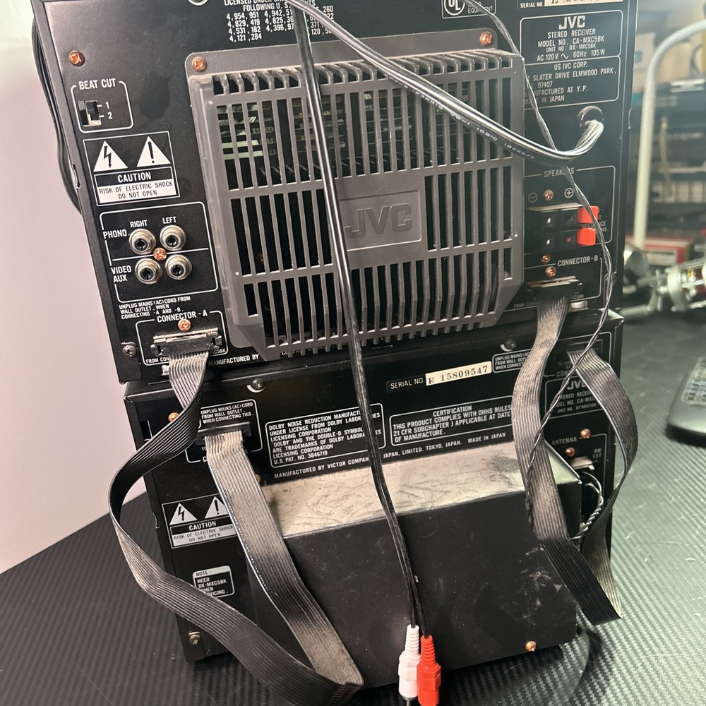 JVC MX-C5 Compact Component System 6+1 CD Changer/ Dual Tape *Read*