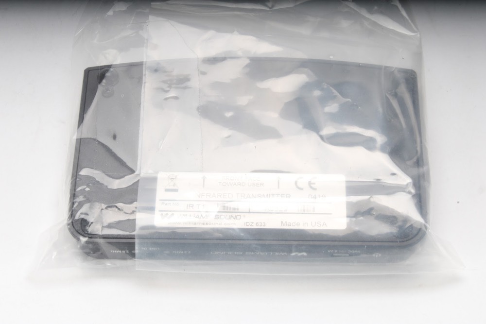 Williams AV IR T1 Infrared Transmitter With Accessories - New Open Box