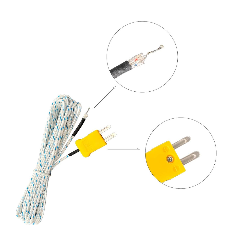 3 Pcs K Type Mini-Connector Thermocouple Temperature Probe Sensor K Type Thermoc