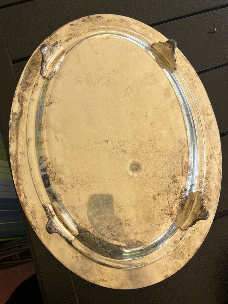 Vintage Dome Platter With Feet