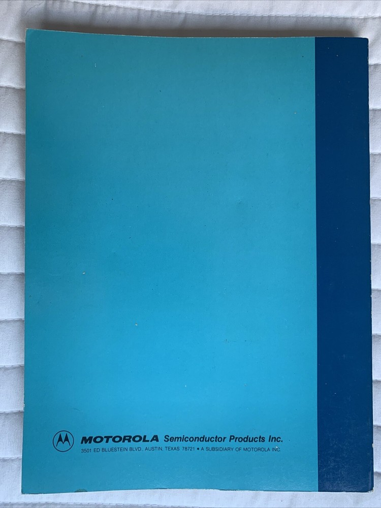 Vintage 1980 MOTOROLA Memory Data Manual