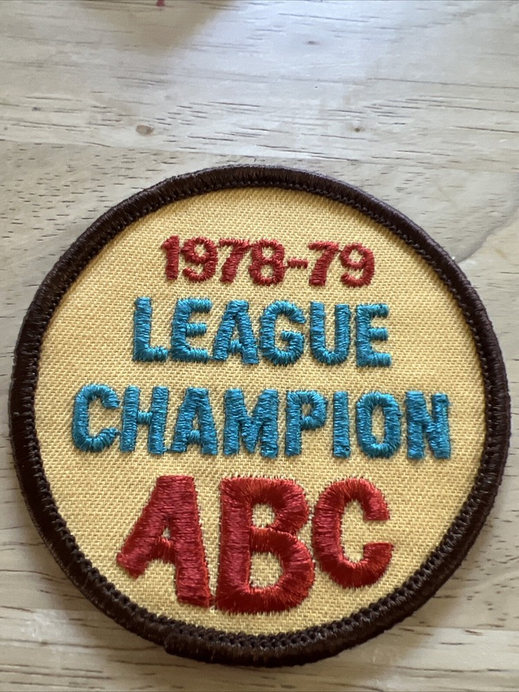 ABC LEAGUE CHAMPION BOWLING PATCH 1978-79. VINTAGE