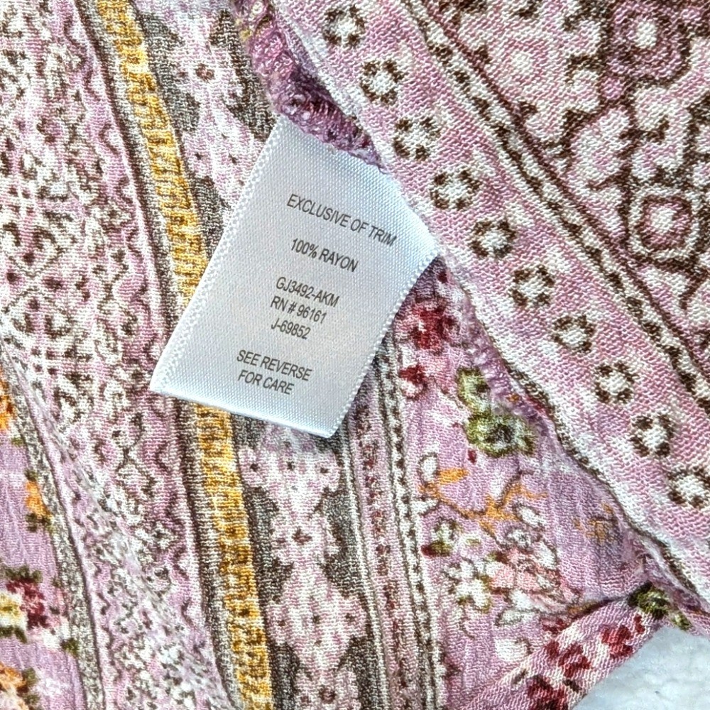 Gypsies & Moondust Boho Floral Print Belle Sleeve Longline Open Kimono Duster