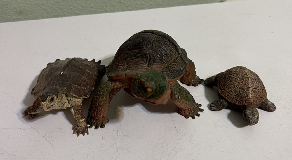 Three different Turtle Figurines