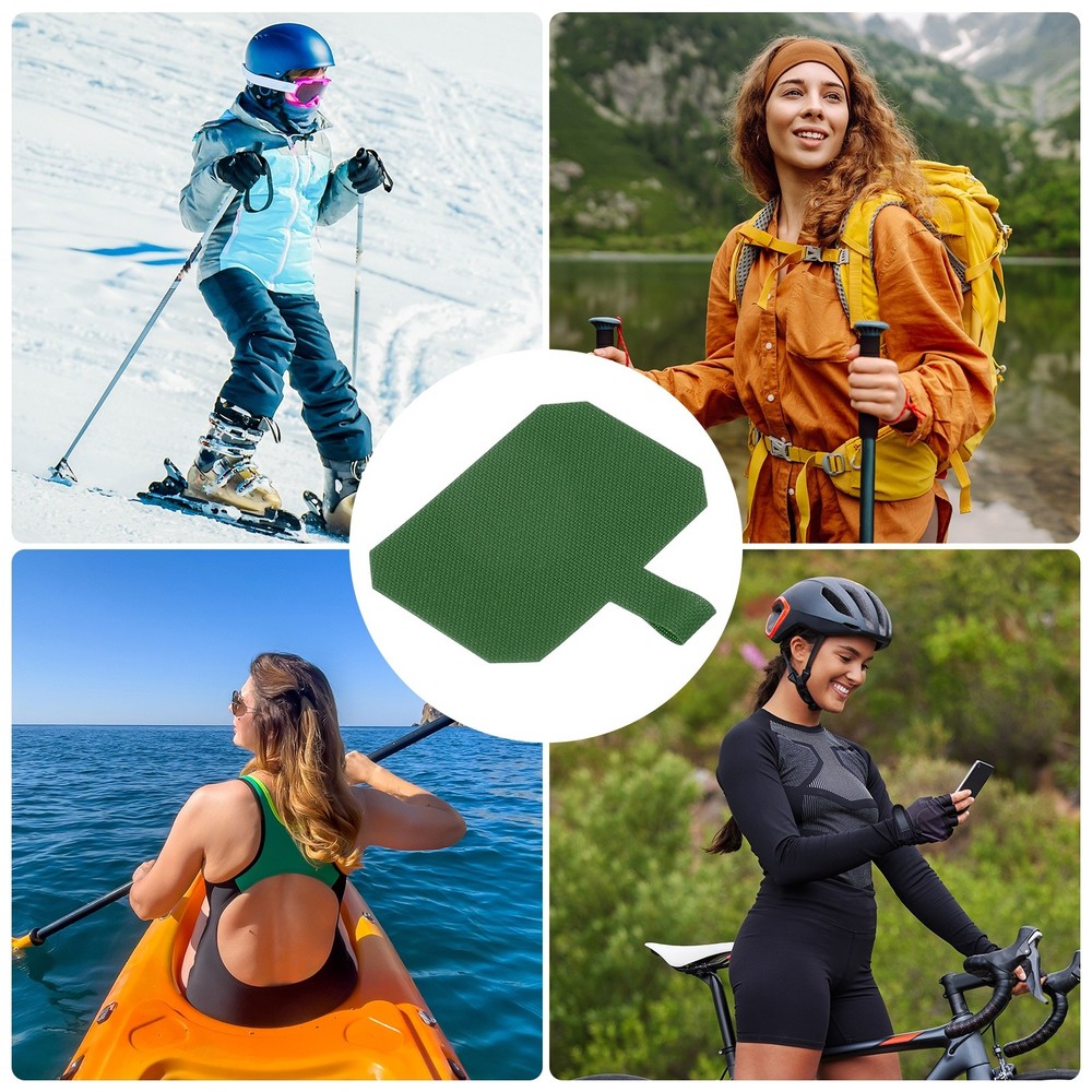 5pcs Phone Tether Tab, Universal Octagonal Phone Lanyard Patch, Dark Green