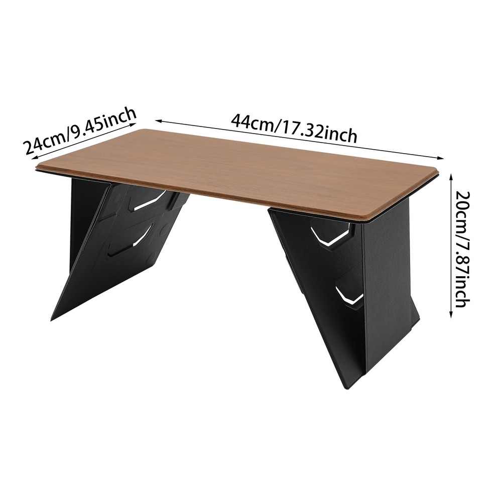 Folding Lap Desk with Angle Adjustable Portable Foldable Laptop Table Bed Desk