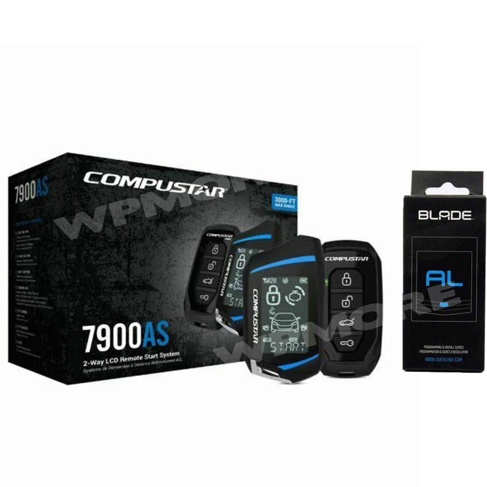 Compustar CS7900-AS 2-Way 3000-FT Range Remote Start Security + BLADE-AL Bypass