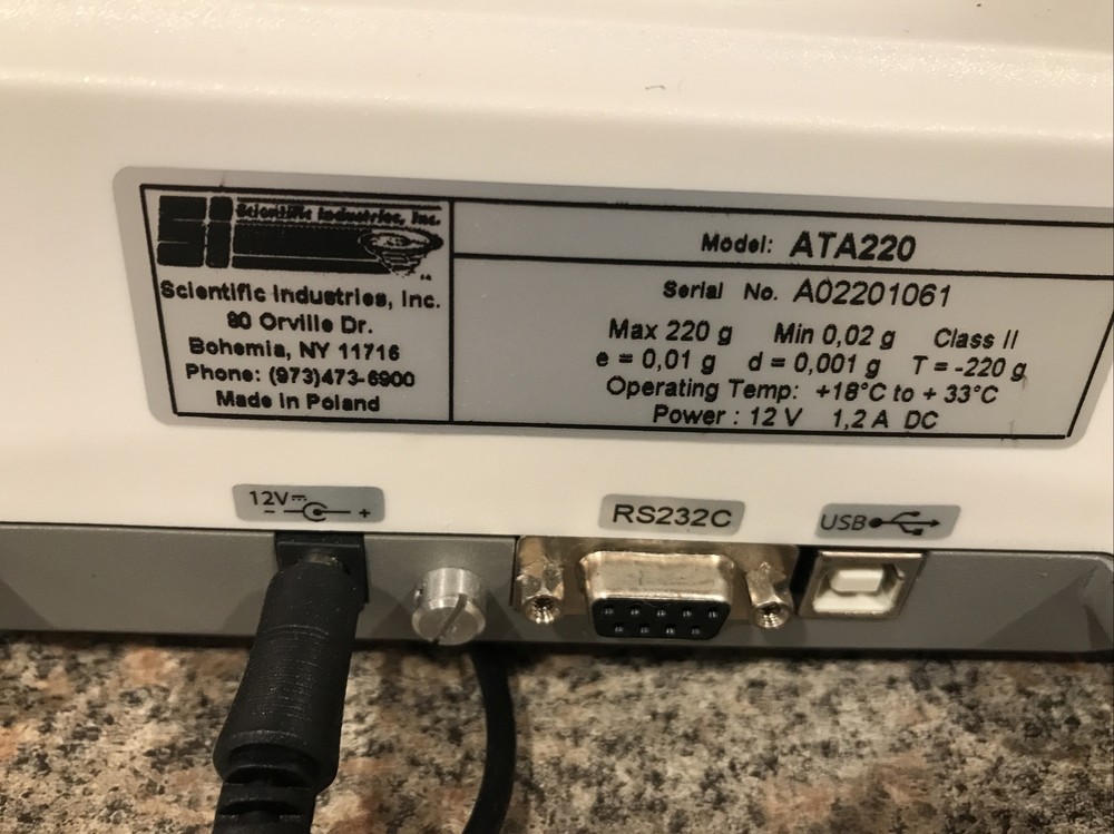 TORBAL ATA220 PRECISION DIGITAL COMPACT BENCH SCALE 220G