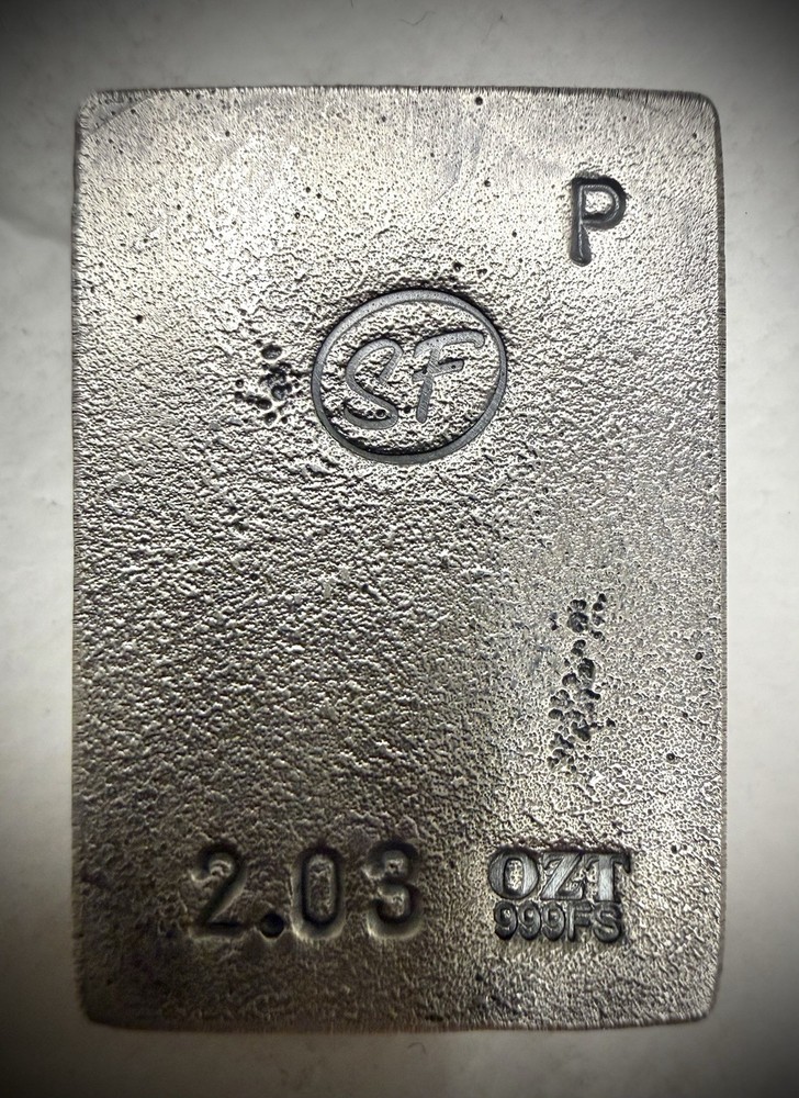 2.3oz Silver American Pour PROTOTYPE By SF Logo Pours