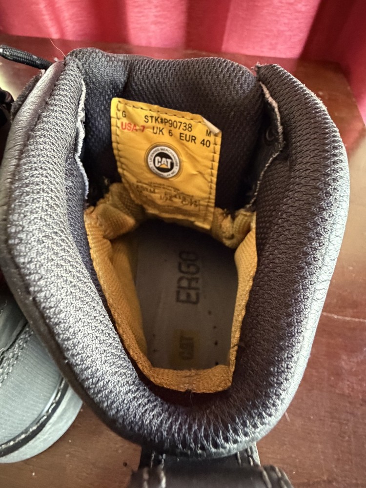 Caterpillar Precision Composite Toe Waterproof Work Boot Thinsulate Black Mens 7