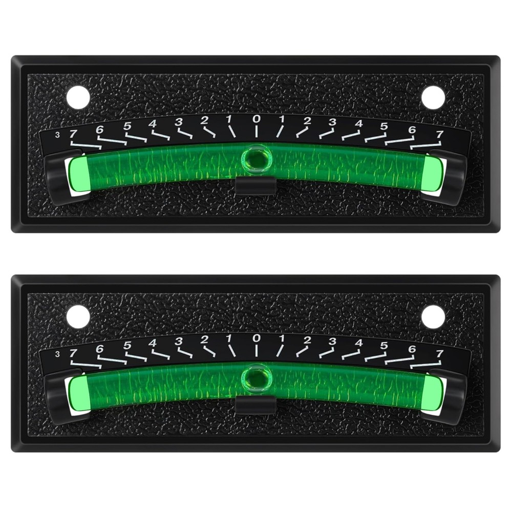 2-Pack RV Level Bubble, High Visibility Graduated Scale Leveling System Green