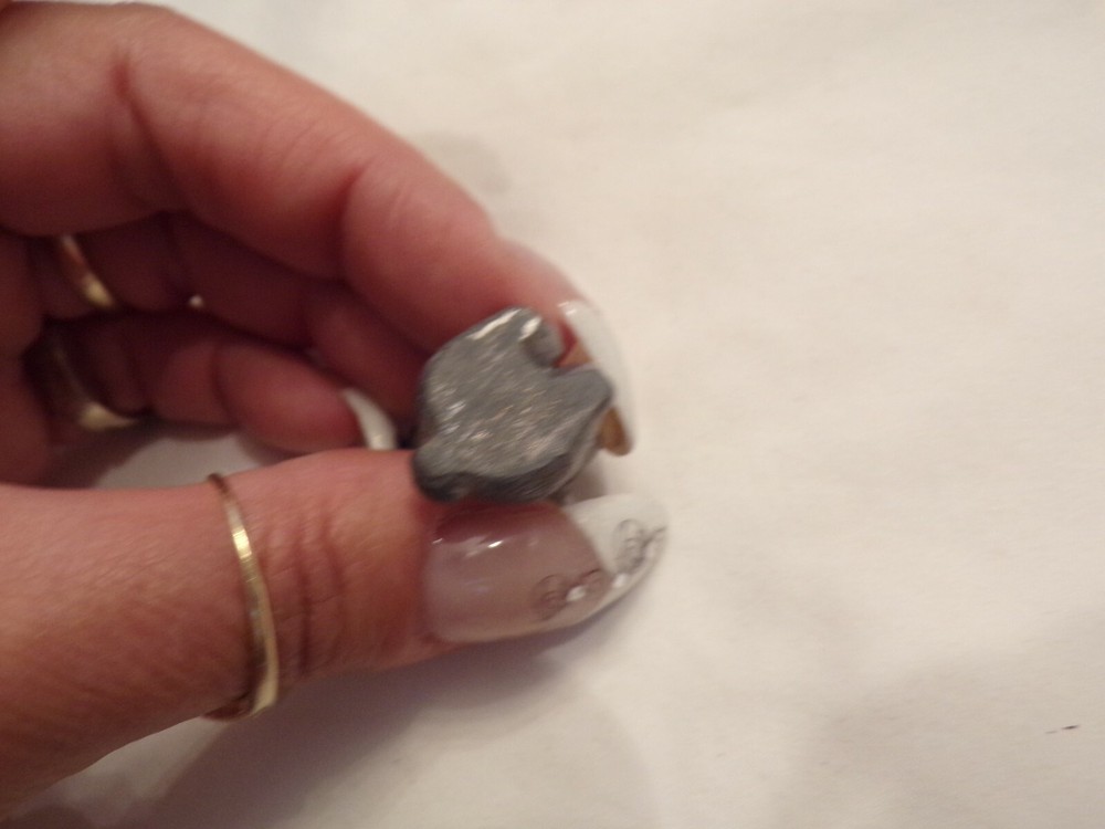 Mini Pewter Teddy Bear With Pink Heart