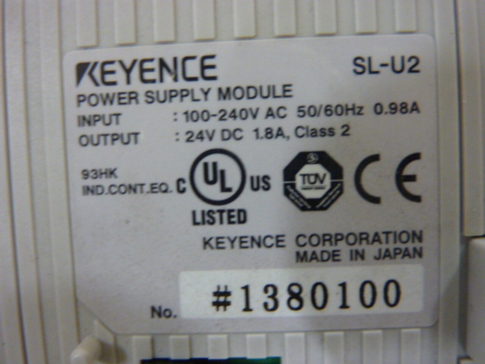 KEYENCE CORP Power Supply Module SL-U2 Used #52080