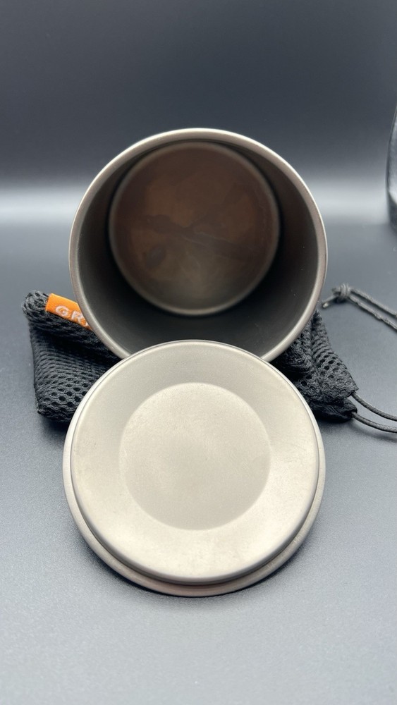 Lixada Titanium Pot, Lightweight Camping Pot Titanium Cup Titanium Backpackin...