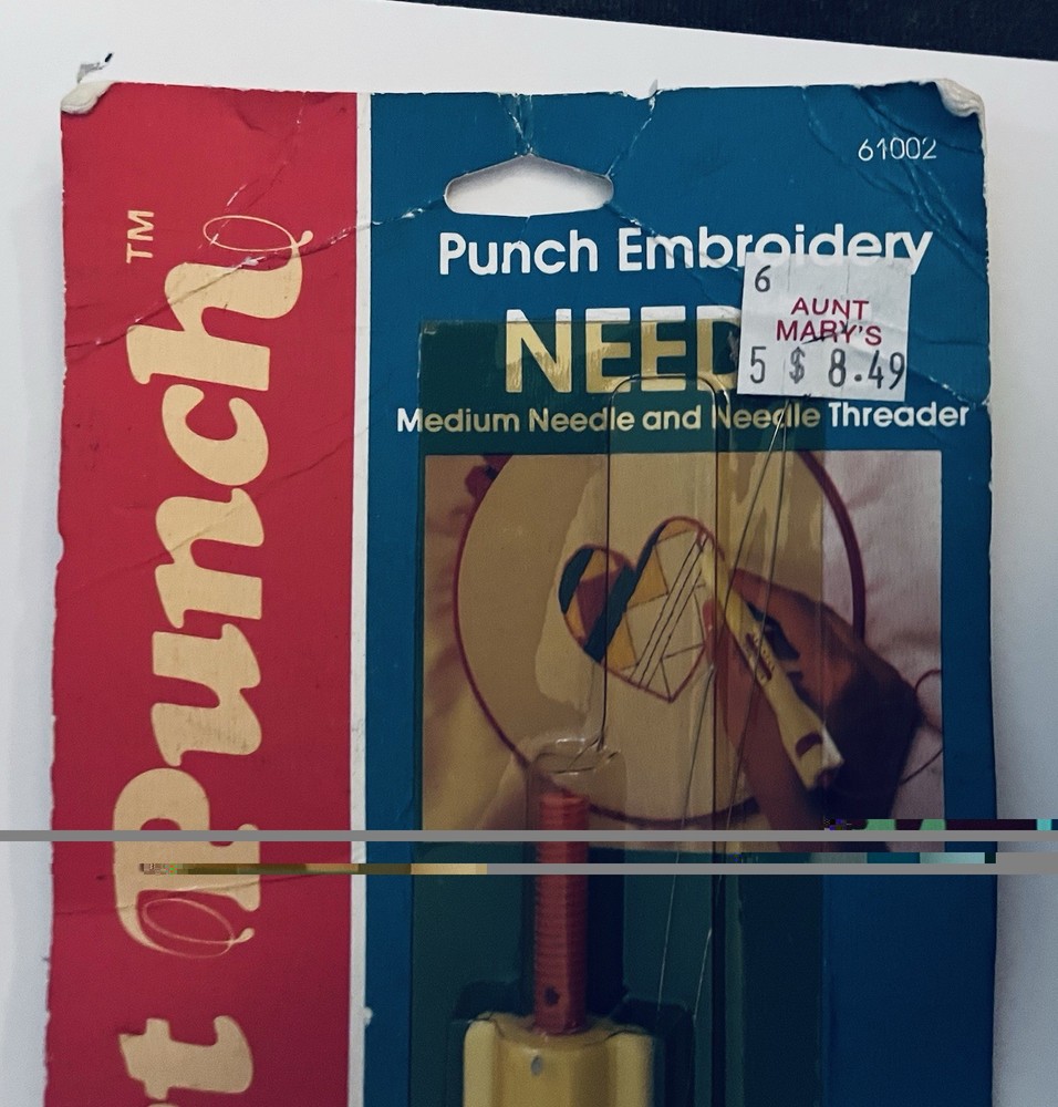 VTG 3 Purr-fect Punch USA Russian Punchneedle Loop Embroidery Tools & Threader